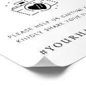 Poster Script rétro Capturer l'écran d'amour - Mariage de (Coin)