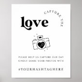 Poster Script rétro Capturer l'écran d'amour - Mariage de (Devant)
