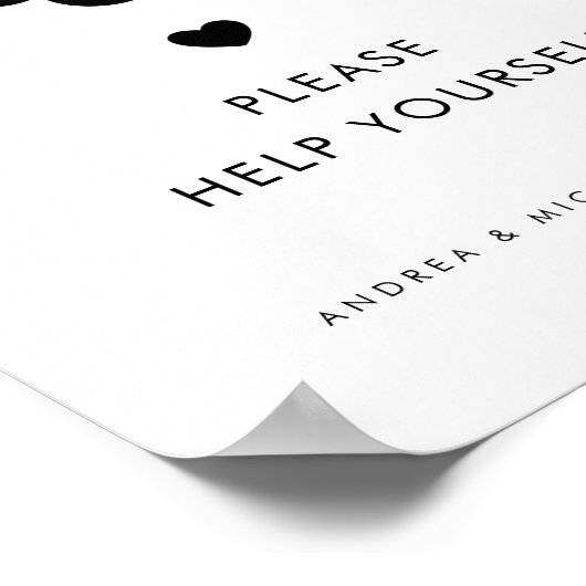 Poster Script rétro Snacks tardifs de nuit Signal Mariage (Coin)