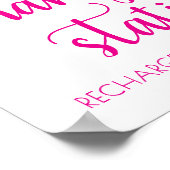 Poster Script rose chaud | Fuchsia Rose (Coin)