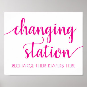 Poster Script rose chaud   Fuchsia Rose