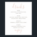 Poster Script rose simple. Boissons alcoolisées Bar maria<br><div class="desc">Un mariage simple script rose boit une affiche de bar. Convient pour l'anniversaire,  l'anniversaire et toute autre fête. Veuillez me contacter si vous avez besoin d'autres articles.</div>
