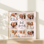 Poster Script tendance sur Blush | Multi Photo Best Frien