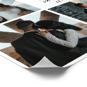 Poster Script Wedding Memories Heart Couple Photo Collage (Coin)