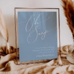 Poster Script Whimsical | Hashtag Dusty Blue Oh Snap<br><div class="desc">Voici notre magnifique script lunatique | bleu poussiéreux oh snap hashtag poster parfait pour votre simple fête de printemps moderne boho. Notre design élégant comprend une palette de couleurs vives et pastel avec un script de calligraphie vintage et chic. Que vous préfériez un style minimaliste ou classique, notre produit éditable...</div>