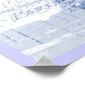 Poster scripts chandelier violet tour eiffel paris (Coin)