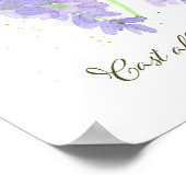 Poster Scripture 1 Peter 5:7 Bible Verse Wisteria Flowers (Coin)