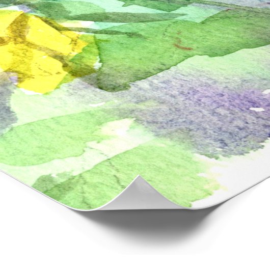 Poster Scripture Isaiah 51:3 Desert Lupines Wildflowers (Coin)