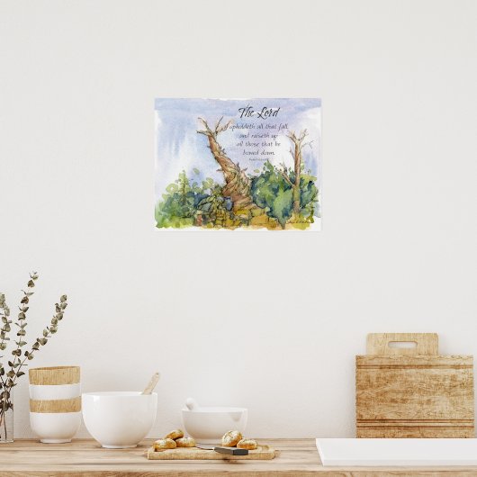 Poster Scripture Psalm 145 Bristlecone Pine Tree Desert (Cuisine)