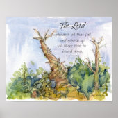 Poster Scripture Psalm 145 Bristlecone Pine Tree Desert (Devant)