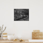 Poster Scripture Reader in a Night Refuge (Cuisine)