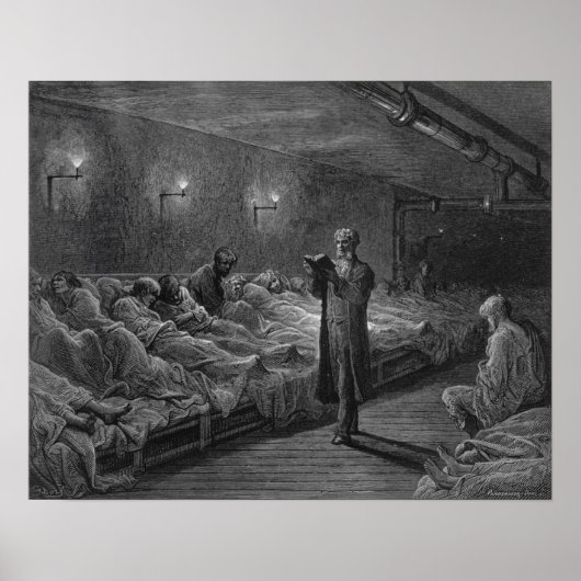 Poster Scripture Reader in a Night Refuge (Devant)