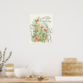 Poster Scripture Song of Solomon Rose of Sharon Lily  (Cuisine)