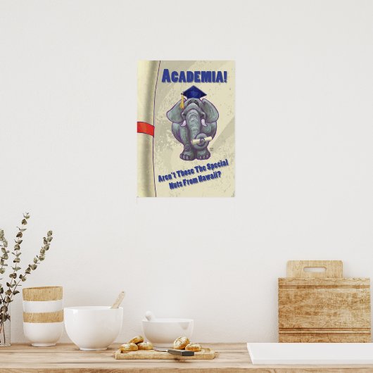 Poster Scroll universitaire (Cuisine)