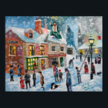 Poster Scrooge A Christmas Carol hiver scène de neige fan<br><div class="desc"></div>