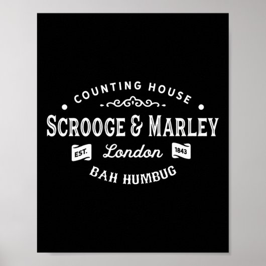 Poster Scrooge and Marley Counting House Christmas Carol (Devant)