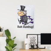 Poster Scrooge & Bah Humbug (Bureau à domicile)