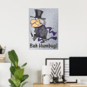 Poster Scrooge & Bah Humbug (Bureau à domicile)