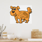 Poster Scruffy Orange Puppy Dog (Cuisine)