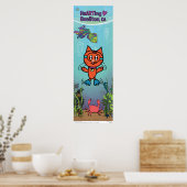 Poster - Scuba Cat - Buellton.Art (Keuken)