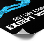 Poster Scuba Diver Girl Diving Mom Just Like A Normal Dad (Coin)