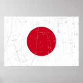 Poster Scuffed and Scratched Japanese Flag (Devant)