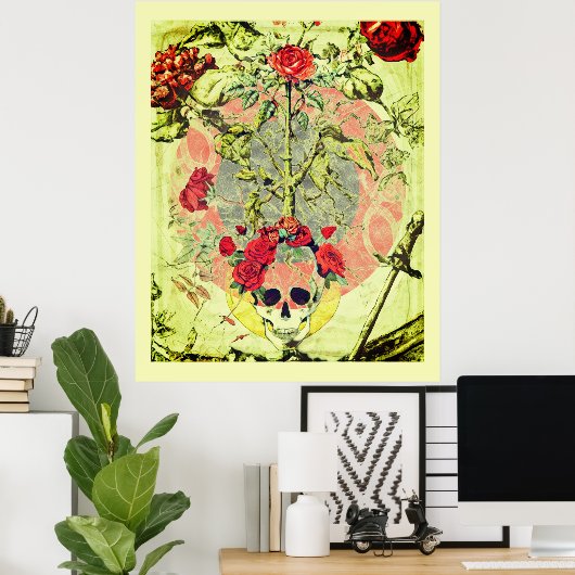 Poster Scull et Rose Bush (Bureau à domicile)