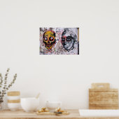 Poster Scull Street Art de Las Palmas (Cuisine)