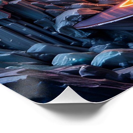 Poster Sculpture céleste en cascade (Coin)