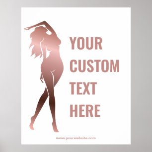 Poster Sculpture corporelle Fitness féminine