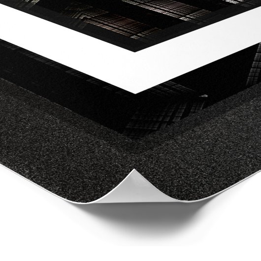 Poster Sculpture de guerrier foncé Art fractal (Coin)