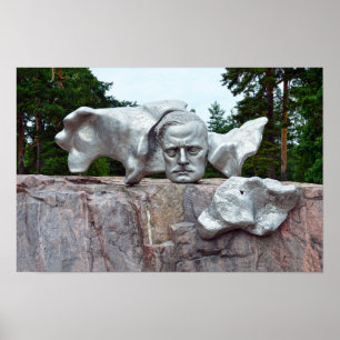 Poster Sculpture de Jean Sibelius, Helsinki, Finlande