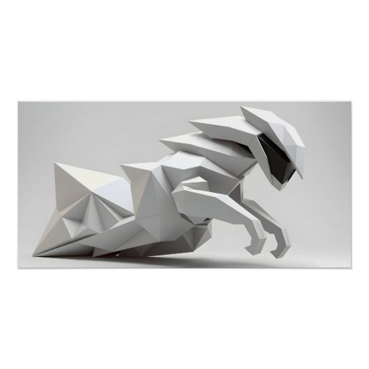 Poster Sculpture de mouvement futuriste (Devant)