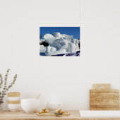 Poster Sculpture de neige à l'ours polaire, Québec, Canad (Cuisine)