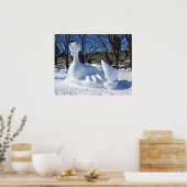 Poster Sculpture de neige de phoque, Québec, Canada (Cuisine)