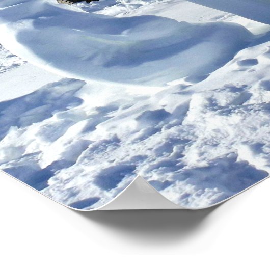 Poster Sculpture de neige, Québec, Canada (Coin)