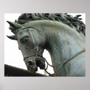 Poster Sculpture italienne en Renaissance d'un cheval