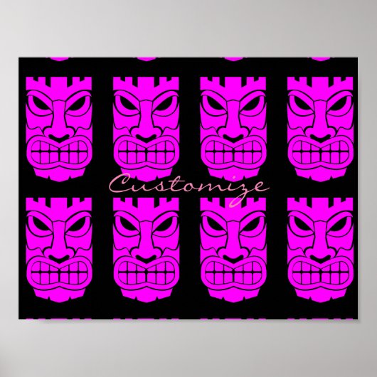 Poster Sculpture Tiki Rose Thunder_Cove (Devant)