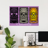 Poster Sculptures Triple Tiki Thunder_Cove (Bureau à domicile)