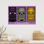 Poster Sculptures Triple Tiki Thunder_Cove (Cuisine)