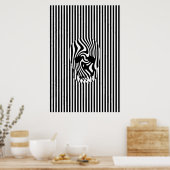 Poster Sculs et bandes, Op Art (Cuisine)