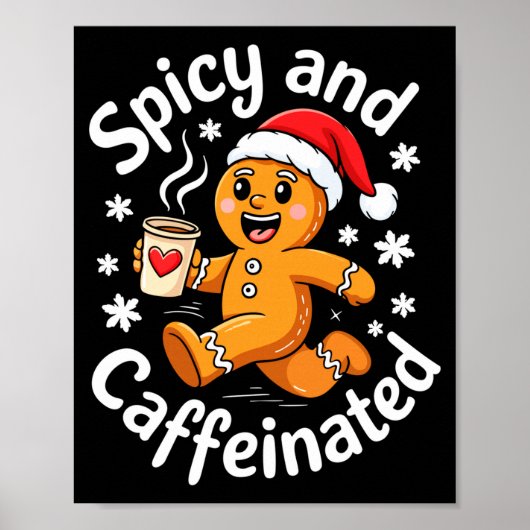 Poster Scy And Caffeinated Shirt Men Women Gingerbread Ch (Devant)