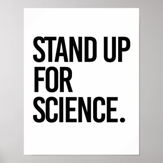 Poster Se battre pour la science - - Pro-Science - (Devant)