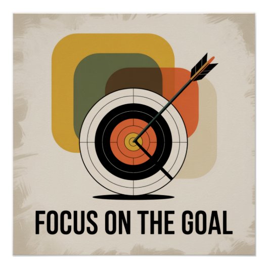 Poster Se concentrer sur l'objectif (Devant)