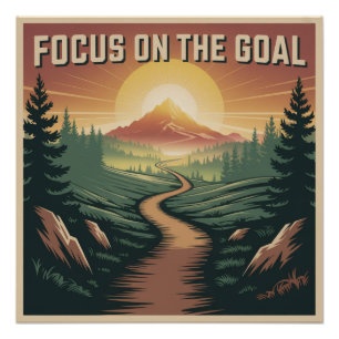 Poster Se Concentrer Sur L'objectif