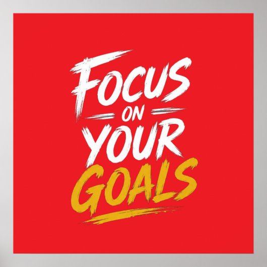 Poster Se concentrer sur vos objectifs Motivationnel (Devant)