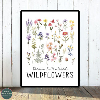 Poster Se Développer Dans Le Sauvage | Fleurs sauvages bo