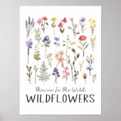 Poster Se Développer Dans Le Sauvage | Fleurs sauvages bo (Devant)