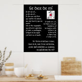 Poster Se dice de mi paroles Tango (Cuisine)