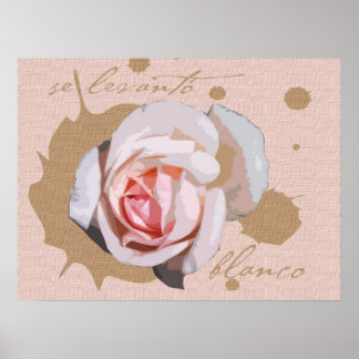 Poster Se levanto blanco